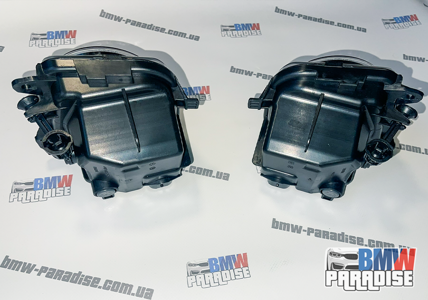 Світлодіодні протитуманні фари BMW 5 Series F10/F11/F07/F18 LCI 2013-2016 зі скляною лінзою, комплект L+R 322-52 фото
