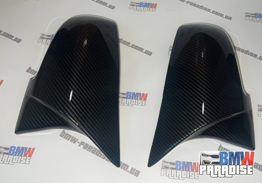 Накладка на зеркала в M-стиле (карбон) F20, F21, F22, F30, F31, F32, F36 , F23, E84, I3  322-3 фото