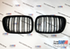Двойная решетка радиатора "гриль" для BMW E53 (1998-2003) Черный глянец 322-9 фото 1