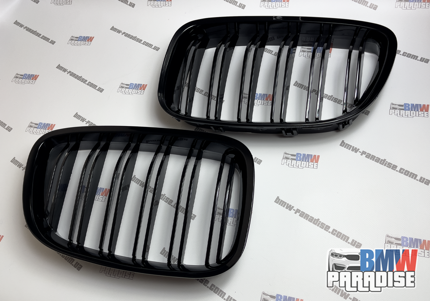 Двойная решетка радиатора в М стиле BMW 5 Series GT F07 2009-2015 322-192 фото
