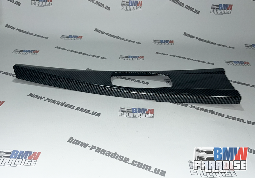 Карбоновая накладка на центральную консоль мультимедии BMW F30 F34 F33 F36 322-104 фото