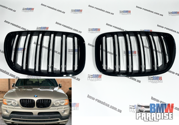 Решітка радіатора гриль в М-стилі для BMW Е53 Рестайлінг 322-109 фото