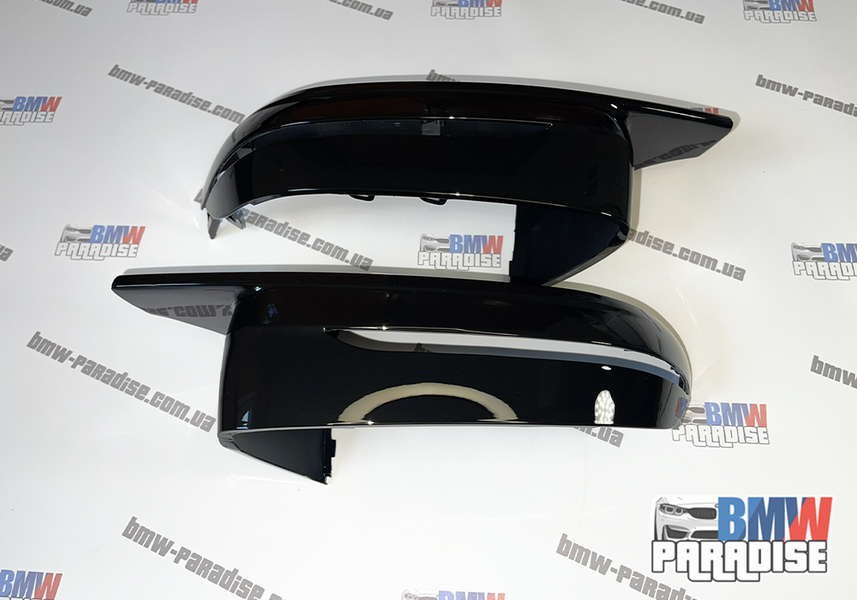 Накладки на боковые зеркала Черный глянец BMW G20 G21 G28 G30 G38 G11 G12 G15 G16 322-79 фото