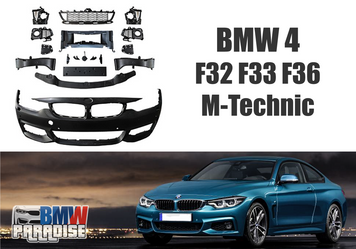Бампер передний BMW 4 F32 F33 F36 M-Technic под туманки AutoTechteile 322-214 фото