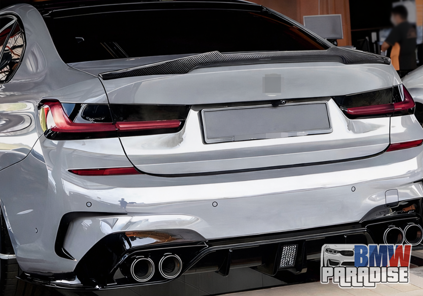 Спойлер на багажник BMW G20 G28 карбон M4 Style 2019-2023 322-275 фото