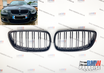 Двойная решетка радиатора M-Perfomance BMW E92 E93 (2006-2009) Дорест 322-293 фото