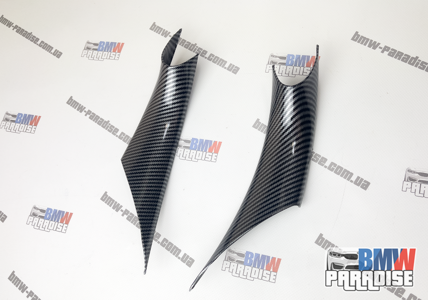 Карбонові накладки на ручки дверей (внутрішня сторона) BMW 3 4 Series F32 F34 F30 F35 (2 шт.) 322-86 фото