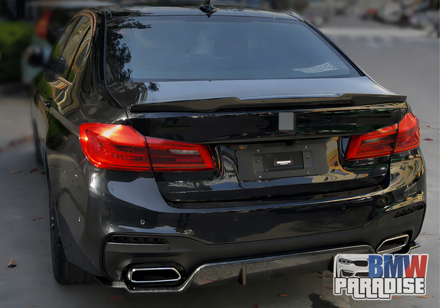 Спойлер на багажник BMW G30/G38 черный глянец M4 Style  322-277 фото