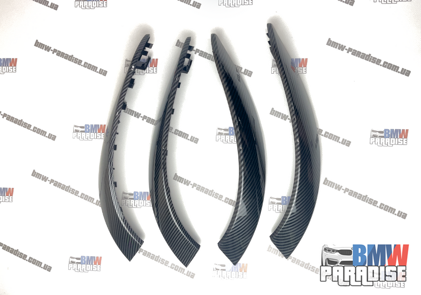 Карбоновые накладки (внешняя часть) на ручки дверей BMW F30 F34 F36 F32 F33 F80 F82 (4 шт) 322-207 фото