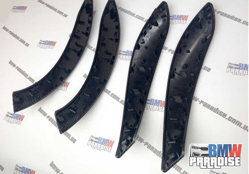 Карбоновые накладки (внешняя часть) на ручки дверей BMW F30 F34 F36 F32 F33 F80 F82 (4 шт) 322-207 фото