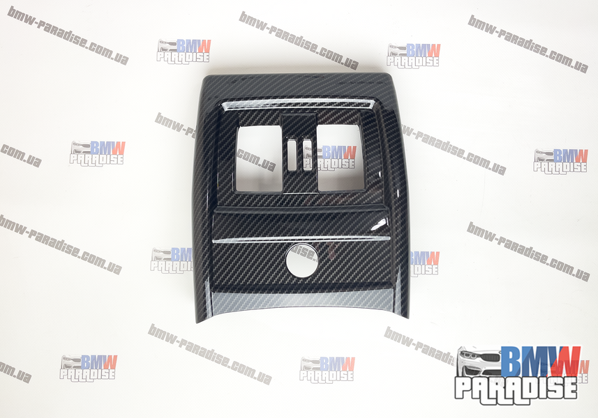 Карбоновая накладка на задний климат контроль (обдув печки) BMW 3 Series F30 F34  322-289 фото