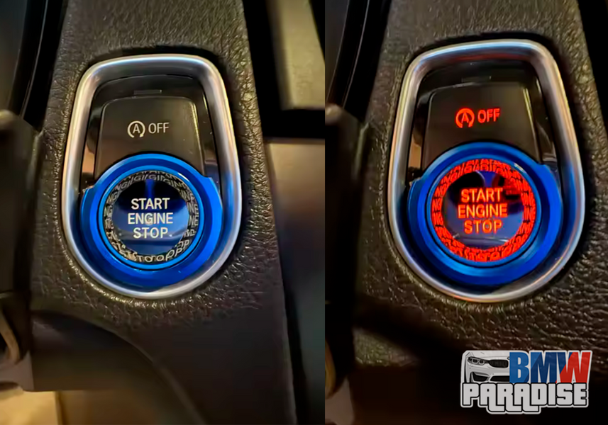 Кнопка START/STOP Diamond (crystal) синя для BMW F20 F30 F34 G30 F10 F48 G01 G02 G05 F15 F16 F25 F26 322-255 фото
