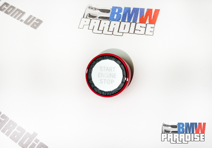Кнопка START/STOP Diamond (crystal) червона для BMW F20 F30 F34 G30 F10 F48 G01 G02 G05 F15 F16 F25 F26 322-253 фото