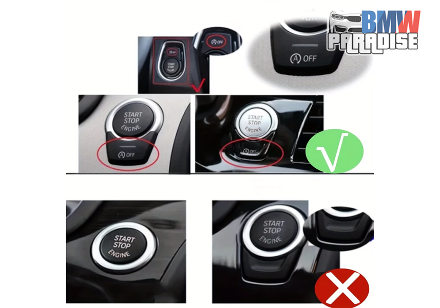 Кнопка START/STOP Diamond (crystal) черная для BMW F20 F30 F34 G30 F10 F48 G01 G02 G05 F15 F16 F25 F26 322-252 фото